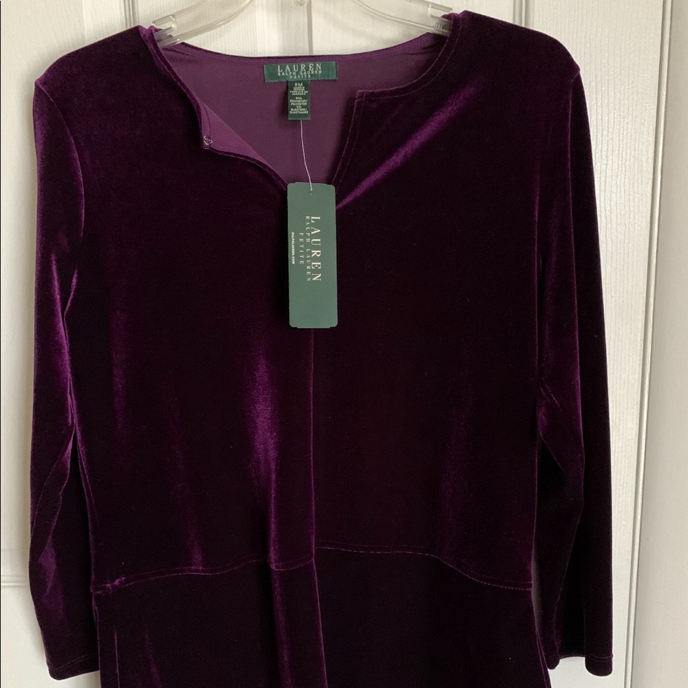 ✨NWT Ralph Lauren Velvet Top✨